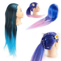 Hair Mannequin Head Hairdressing Mannequin Head ปฏิบัติ Stable Blue สำหรับบ้าน