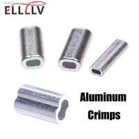 ◘▫ Elllv Single/Double Aluminum Flat Tubes Fishing Wire amp; Leader Fix Crimps Saltwater Fishing Rigging Connector Accessories