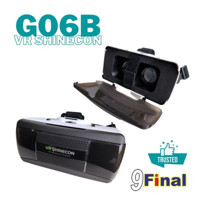 แว่น VR 3D, แว่นตา VR 3มิติ VR SHINECON G06B สำหรับ ดูหนัง ฟังเพลง เล่นเกมส์รองรับโทรศัพท์ 4-6.53"