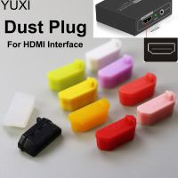 10ชิ้นปลั๊กกันฝุ่น HDMI สมุดบันทึกซิลิโคนนิ่มแบบสากลฝาปิดกันฝุ่นฝาครอบป้องกัน Ruer สำหรับ HD Inter แผงวงจรคอมพิวเตอร์