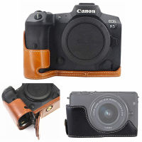 Retro Pu Leather Camera Bag Body Case For Canon EOS RP R5 R6 M200 M100 M50 M10 M6 G5X 6D Mark II 6D2 G5XM2 Digital Cameras