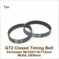 Powge 96 98 100 102 104 106 108 110 112 Gt2เข็มขัดจับเวลา W = 6/9Mm 2gt วงปิดซิงโครนัส110-gt2 100-2gt 98-2gt