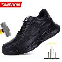 Safety Work Shoes Men Anti-Smashing Indestructible Steel Toe Cap Puncture-Proof Boots Lightweight Male Sofe Women Cosy Sneakers