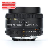 Nikon 50มม. Nikkor F/1.8D ไพรม์เลนส์ AF สำหรับกล้อง DSLR (สีดำ)