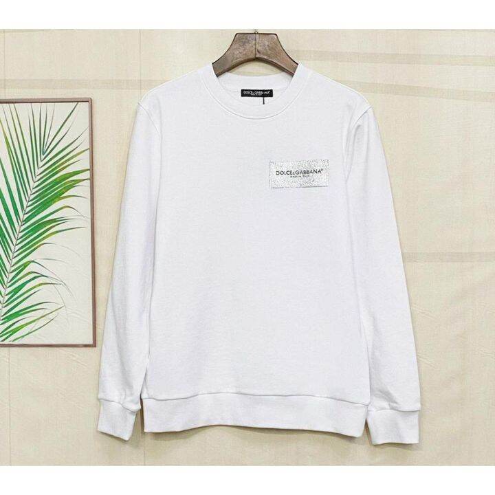 d0lce-amp-gabba-2021-เสื้อสเวตเตอร์สําหรับผู้ชายแขนยาวคอกลมพิมพ์ลายตัวอักษร