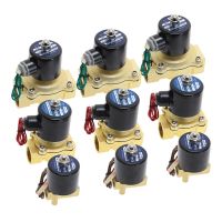 【CC】 Electric 2W Solenoid Pneumatic  Closed for / Gas 1/8 1/4 1/2 2W025 2 2W200 2W50