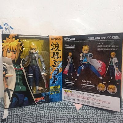 หุ่นฟิกเกอร์นารูโตะนามิคาเซะมินาโตะ Shfiguart Shippuden รุ่นที่สี่ Namikaze Minato โมเดลตุ๊กตาขยับแขนขาได้ของขวัญวันเกิดของเล่น