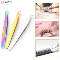 【LZ】●♙  Pinça de cílios 3d/6d volume extensão de cílios blooming pinças de aço inoxidável ventilador lash pinça