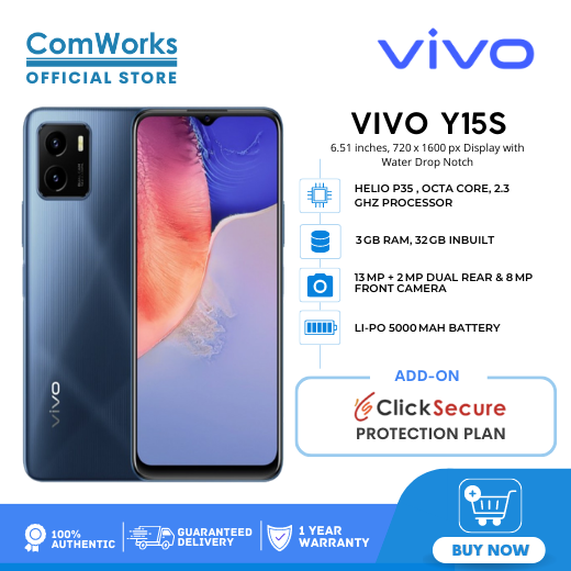 vivo y15s inch