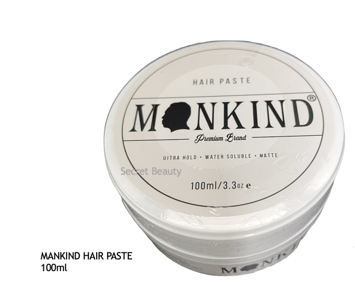 MANKIND HAIR PASTE ULTRA HOLD WATER SOLUBLE MATT 100ml Lazada