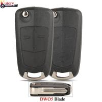 Jingyuqin ซองใส่กุญแจรถรีโมทพับสำหรับ Chevrolet Captiva สำหรับ Opel Antara 2/3ปุ่มพร้อมเคสเปลี่ยน DWO5