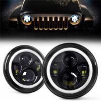 140W 6000K LED Headlights DRL HiLo Beam Halo Ring Amber Angel Eye Semicircle Motorcycle Headlight Motorcycle Accessories