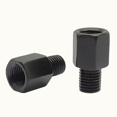 Scooter Motorcycle Black Mirror Adapter M10 M8 10MM 8MM Rearview Mirrors Adapters Right Left Hand Thread Conversion Bolt Screws Mirrors