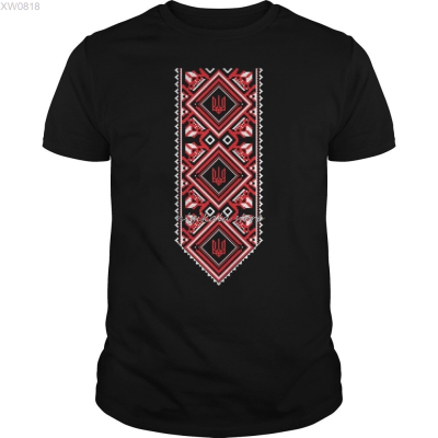 T Shirt Nigikala (สต็อกเพียงพอ) Men Shirt Bioshick Ukrainian Embroidered Print Vyshyvanka Shirt Of Ukraineคุณภาพสูง size:S-5XL