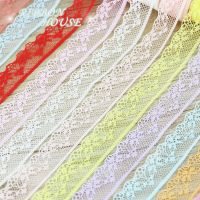 ；‘。、’ (10 Yards/Roll) 20Mm White And Black Lace Fabric Weing Decoration Gift Packing Material Handmade DIY Laces