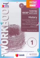 (คู่มือเตรียมสอบ)พร้อมส่ง Cambridge Igcse and O Stage History Workbook (Workbook) [Paperback]