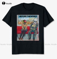 New Daft Punk Around The World Electronic Music Black T Shirt Size S-3Xl Christian Shirts For Cotton Tee Xs-5Xl Tshirt