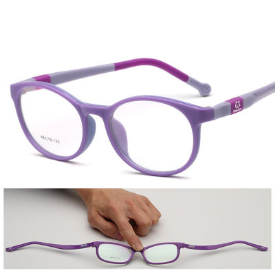 Optical กรอบแว่นตาเด็ก TR90 แว่นตาซิลิโคนเด็กป้องกันเด็กแว่นตาสายตาแว่นตายางนุ่มยืดหยุ่นแว่นตา