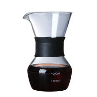 600ml Glass Coffee Kettle with Stainless Steel Filter Drip Brewing Hot Brewer Coffee Pot Dripper Barista Pour Over Coffee Maker