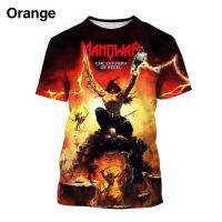 [High quality inventory] Unique New Stylish Fashion Manowar 3D Print Mens Round Neck Short Sleeve T-shirt