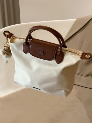 □✤ Nanfeng same style large Longchamp bag womens summer 2023 new portable dumpling bag high-end one-shoulder messenger bag