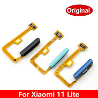 Original เซ็นเซอร์ลายนิ้วมือ FLEX CABLE สำหรับ Xiaomi Mi 11 Lite เซ็นเซอร์ลายนิ้วมือ Touch ID ปุ่ม Home Ribbon FLEX CABLE-hgggfg