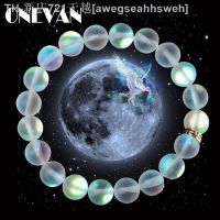 【CW】❒♕❡  Glass Multicolor Matte Stone Beaded Wristband Gifts Jewelry