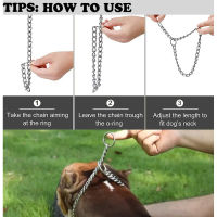 Hot Heavy P Chain Dog Choke Collar Weather Proof Metal Slip Collars Training Choker Collar For Small Medium Large Dogs Supplies