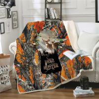 Animal Hunting Deer Blanket 3D Print Kids Blanket for Beds Adult Quilt Throws Blanket Sofa Travel Teens Student Weighted Blanket