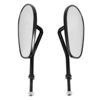 Black Motorcycle Side Mirrors For Xl 883 1200 Cruiser Touring