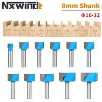 NXWIND 1PC 8MM Shank ทําความสะอาดด้านล่างบิตเราเตอร์บิตเครื่องตัดมิลลิ่งงานไม้สําหรับไม้ Bit Face Mill