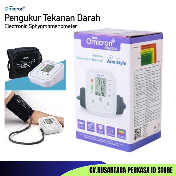 Bestseller Pengukur Tekanan Darah Electronic Sphygmomanometer - BW-3205 ...