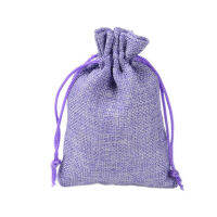 ? LECHU? 10X COLORFUL jute bags Wedding Gift drawstring bags เครื่องประดับเก็บ