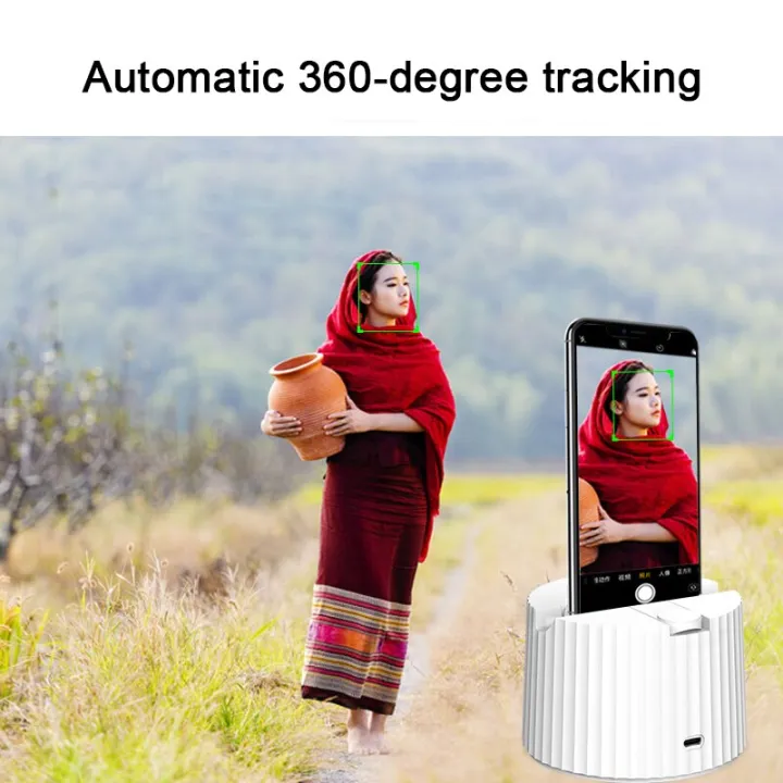 ไม้เซลฟี่อัจฉริยะสำหรับถ่ายภาพอัตโนมัติหมุนได้360-แบบพกพาสำหรับวิดีโอถ่ายทอดสด-vlog-สำหรับขาตั้งกล้องสามขาสมาร์ทโฟน