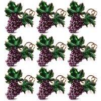 Western Food Fruit Napkin Buckle Grape Pearl Napkin Ring Napkin Ring Metal Mouth Cloth Ring Tableware