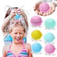 6PCS Colorful Water Balloon Reusable Silicone Water Ball Absorbent Ball Outdoor Pool Beach Play Toy Fight Games