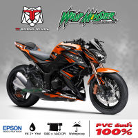 สติ๊กเกอร์แต่งลายรถ Kawasaki Z250, Z300 รอบคัน ลาย TT X Wrap