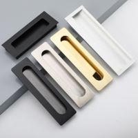Black Hidden Drawer Handle European Style Mobile Door Handle Wardrobe Cabinet Door Furniture Handle Hardware