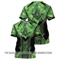 Freemason Masonic Lodge Freemasonry Logo T-shirt Green