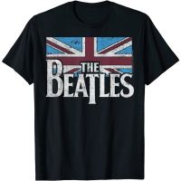 Hot sale The Beatles British Flag Red, White, Blue Official Merchandise T-Shirts  Adult clothes