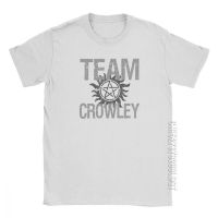 Mans Spn Brothers T Shirt Supernatural T-Shirt Team Crowley Novelty Basic Tees O Neck Clothing 100% Cotton Plus Size