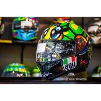 หมวกกันน็อคเต็มใบทรงสปอร์ต AGV K3-SV TARTARUGA Rossi VR46