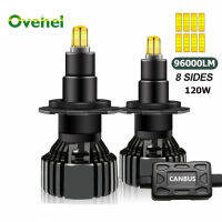 OVEHEL 96000LM D1S H1 H7 LED 360 Canbus HB3 9012 D2S Led H11 H8 9006 9005ไฟหน้ารถหลอดไฟหมอก6000K 12V