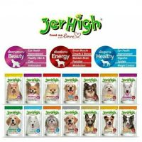 JerHigh Stick เจอร์ไฮ ขนมสำหรับสุนัข ขนาด 70 G. 1กล่องมี12 ซอง