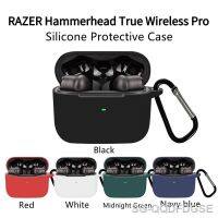 Soft Silicone Protective Case For Razer Hammerhead True Wireless Pro Waterproof Cover Wirless Earphones Headset Sleeve With Hook