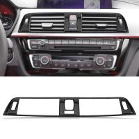 ใน Fibra Di Carbonio Stile คอนโซล Auto Aria Condizionata สติกเกอร์ Cornice Cornice ต่อ BMW 3 Series F30 2013 2014 2015 2016 2017 2018