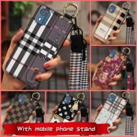 Durable Lanyard Phone Case For Nokia C02/TA-1522 Wristband Waterproof Phone Holder Dirt-resistant Silicone Luxury ring