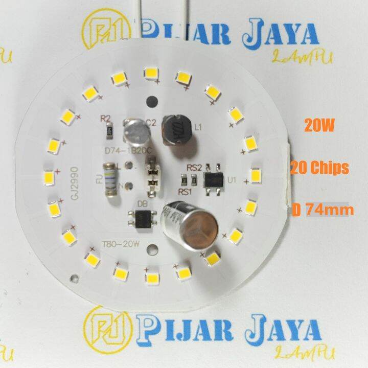 PCB Mesin Lampu LED AC ACR Modul Driver Mata Lampu LED 20 watt | Lazada