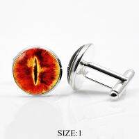 【┋】 Sky Joy คู่ Eye Of Sauron ชุบงานแต่งงาน Cufflinks Dragon Evil Eye เครื่องประดับ Cuff Links เสื้ออุปกรณ์เสริมของขวัญวันพ่อ