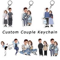 【CW】✽▨  1PCs Custom Keychain Photo Chain Pendant Accessories